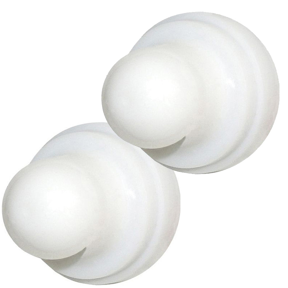 Blue Sea 4136 Push Button Reset Only Circuit Breaker Boot  White  2Pack 4136