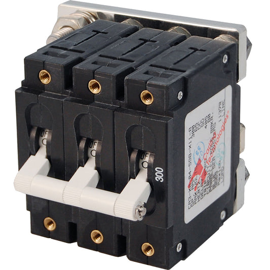 Blue Sea 7271 300A CSeries Triple Pole Toggle DC Circuit Breaker 7271