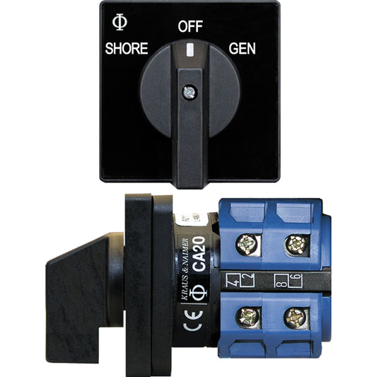 Blue Sea 9009 Switch AC 120VAC 32A OFF 2 Position 9009