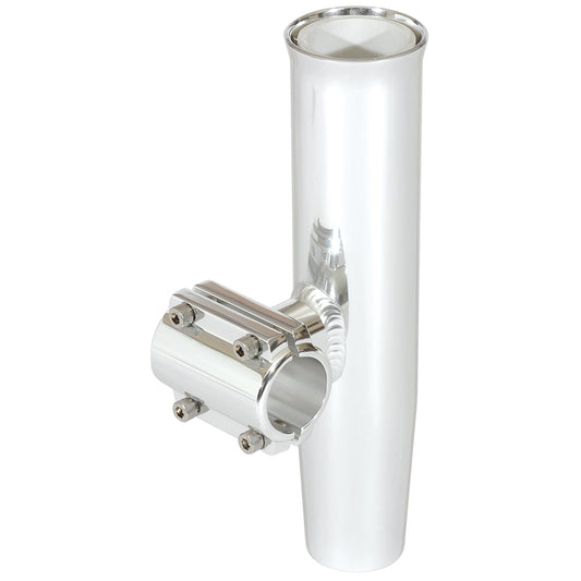 Lees ClampOn Rod Holder  Silver Aluminum  Horizontal Mount  Fits 2375  238 OD Pipe RA5205SL