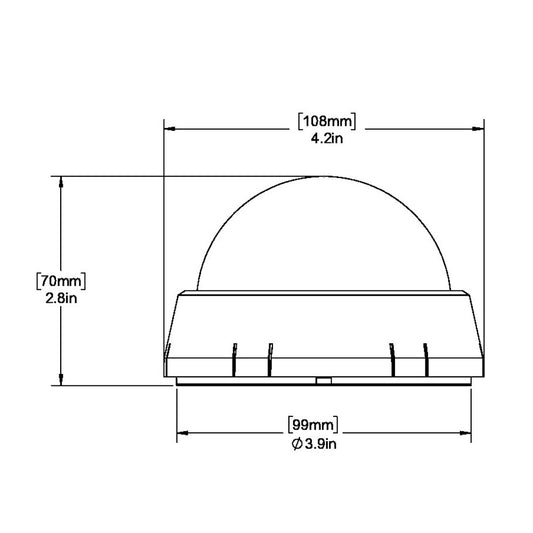 Ritchie XP98W XPort Tactician Compass  Surface Mount  White XP98W