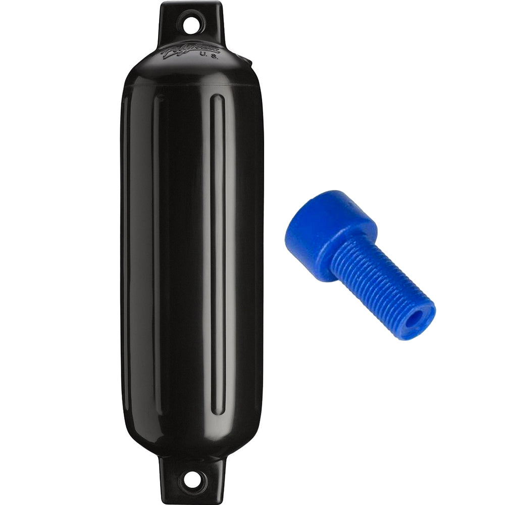 Polyform G3 Twin Eye Fender 55 x 19  Black wAir Adapter G3 BLACK WAIR ADAPTER