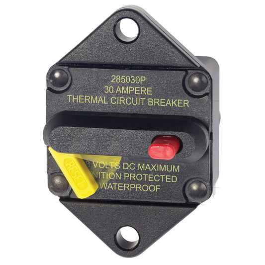 Blue Sea 7081 30 Amp Circuit Breaker Panel Mount 285 Series 7081