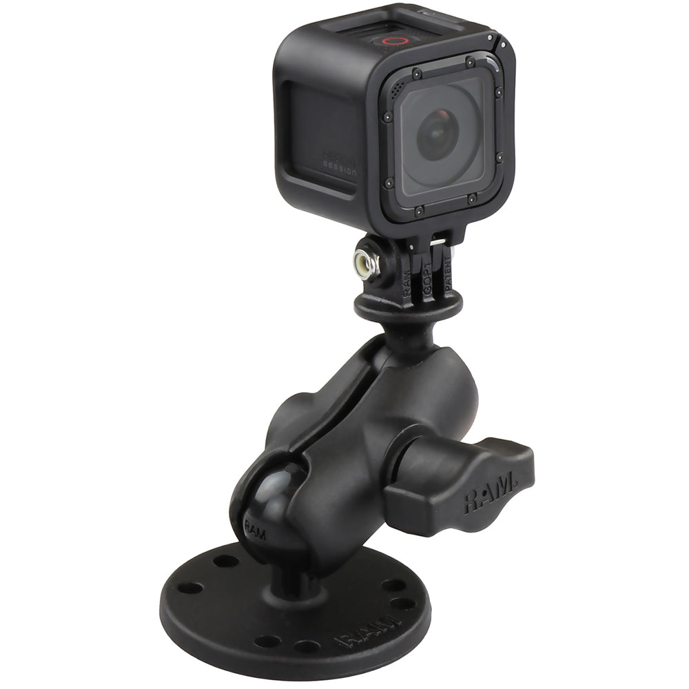 RAM Mount GoPro Hero Short Arm Flat Surface Mount RAMB138AGOP1U