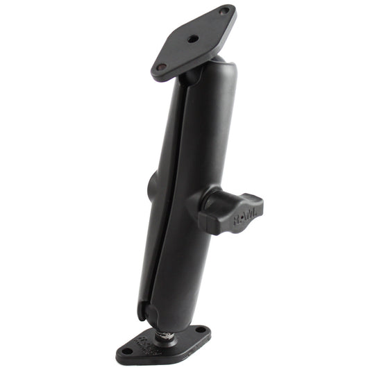 RAM Mount 1 Diameter Ball Mount wLong Arm  2 Diamond Bases RAMB102UC