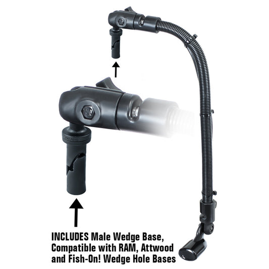 RAM Mount Transducer Arm Mount w1 Ball Wedge Compatible wScottyHobie RAMB31618TRA1354
