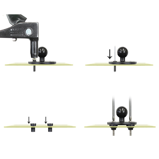 RAM Mount MariRivet Aluminum Pop Rivets  4 Pack RAMMARIRIVET4U
