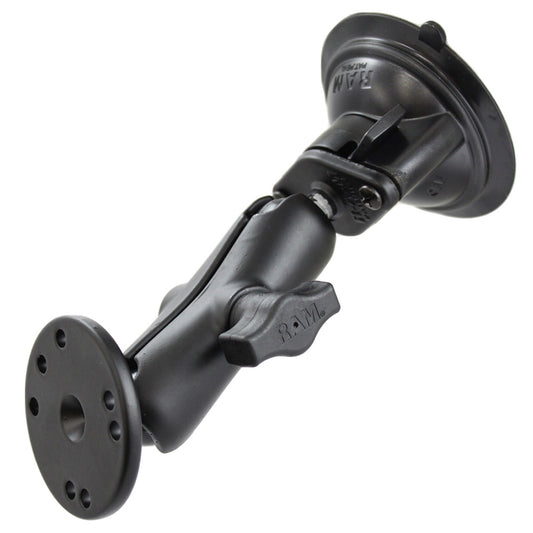 RAM Mount Twist Lock Suction Cup wRound Base Adapter RAMB166202U