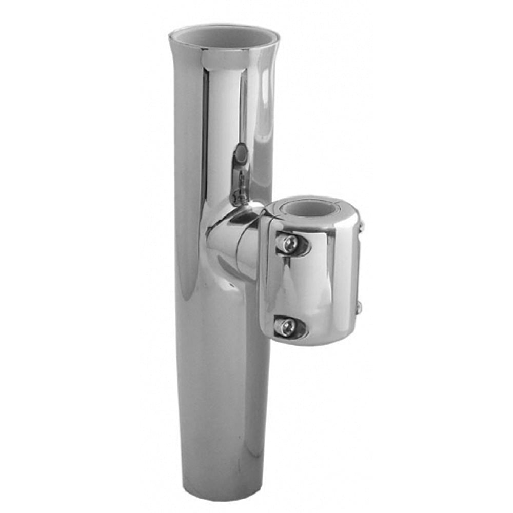 TACO  Stainless Steel ClampOn Adjustable Rod Holder  1116  1516 OD Pipe 114 OD Tube F162623POL1