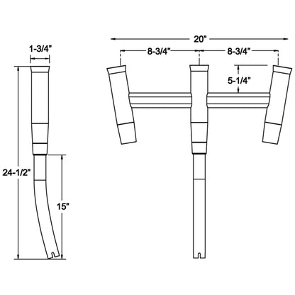TACO Kite Fishing 3Rod Cluster F310770BSA1