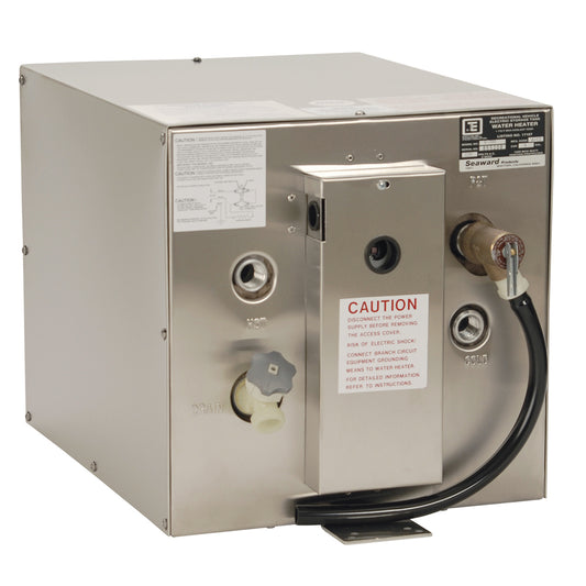 Whale Seaward 6 Gallon Hot Water Heater wRear Heat Exchanger  Stainless Steel  120V  1500W S700