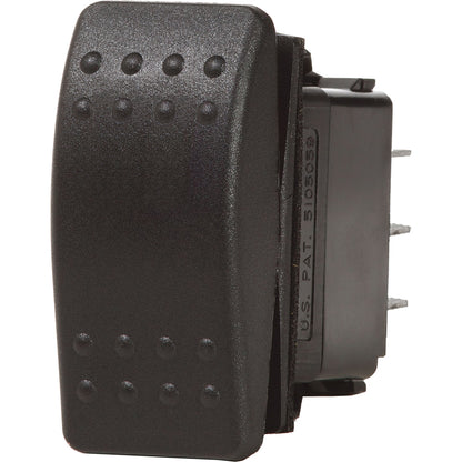Blue Sea 7938 Contura II Switch DPDT Black  ONOFFON 7938