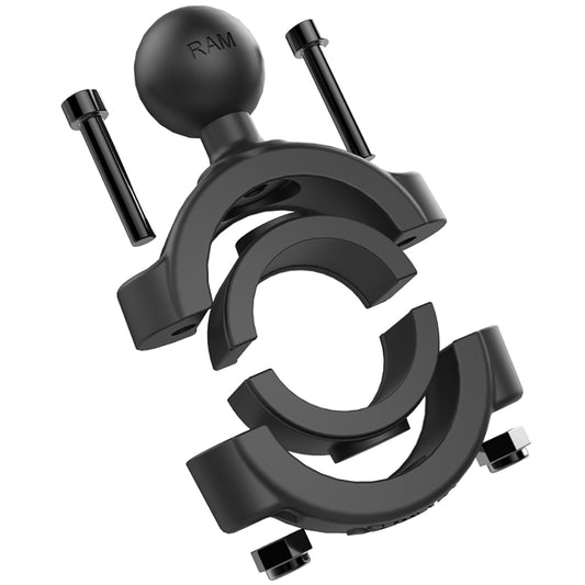 RAM Mount Torque 118 112 Diameter HandlebarRail Base w1 Ball RAMB40811215U
