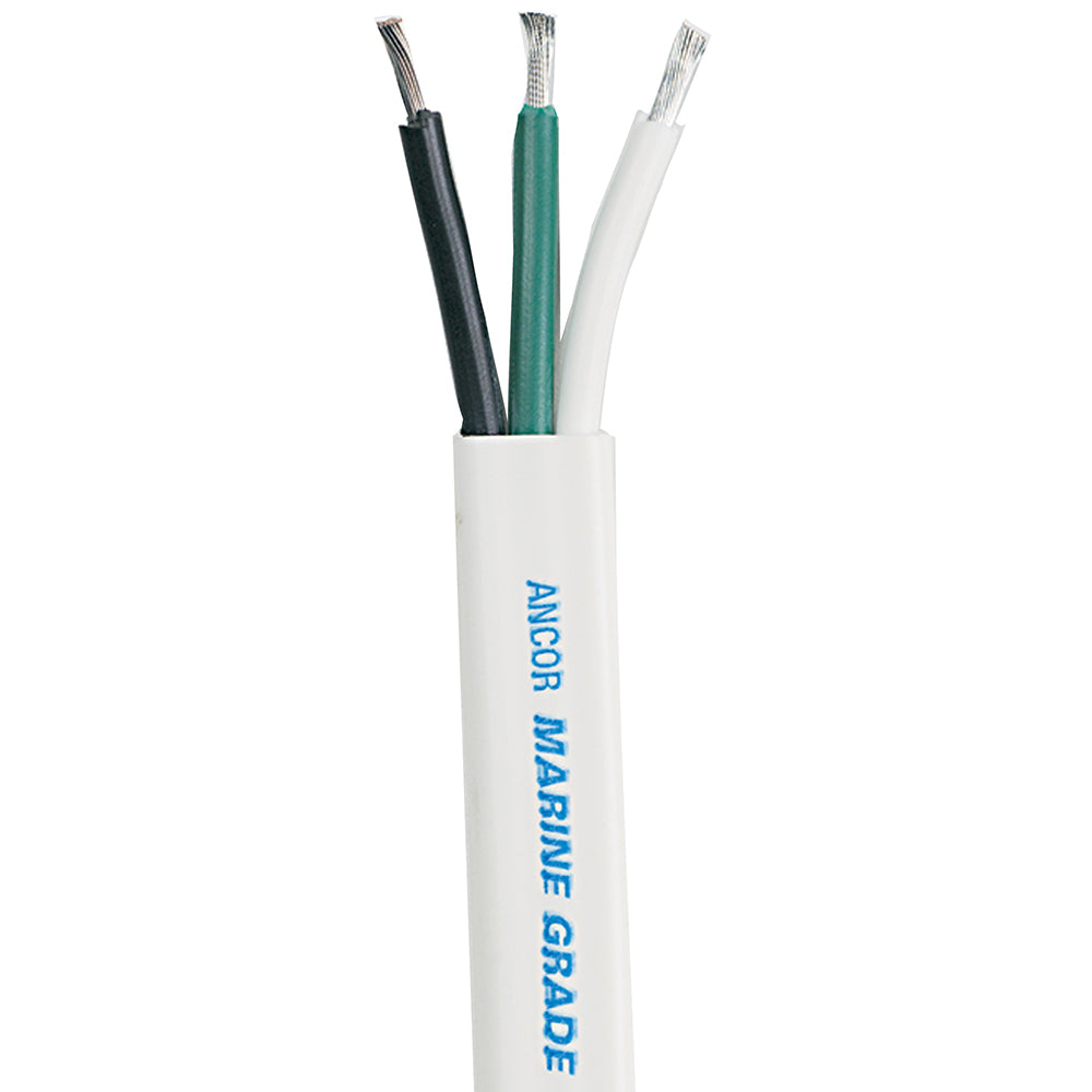 Ancor White Triplex Cable  83 AWG  Flat  50 130905