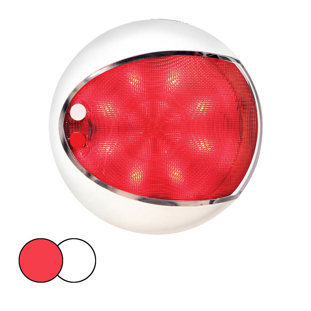 Hella Marine EuroLED 130 Surface Mount Touch Lamp  RedWhite LED  White Housing 959950121