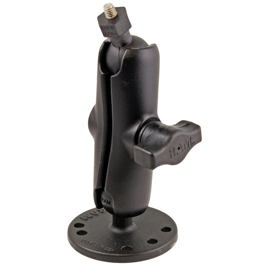 RAM Mount Flat Surface Mount w1 Ball including M6 X 30 SS HEX Head Bolt fRaymarine Dragonfly45  WiFish Devices