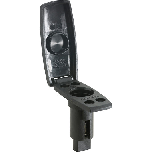 Attwood LightArmor PlugIn Base  2 Pin  Black  Rectangle 910V2PB7