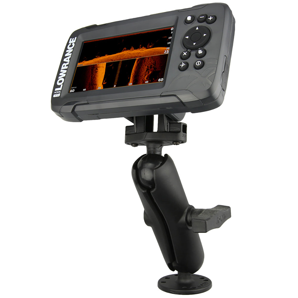 RAM Mount C Size 15 Fishfinder Mount for the Lowrance Hook2 Series RAM101LO12