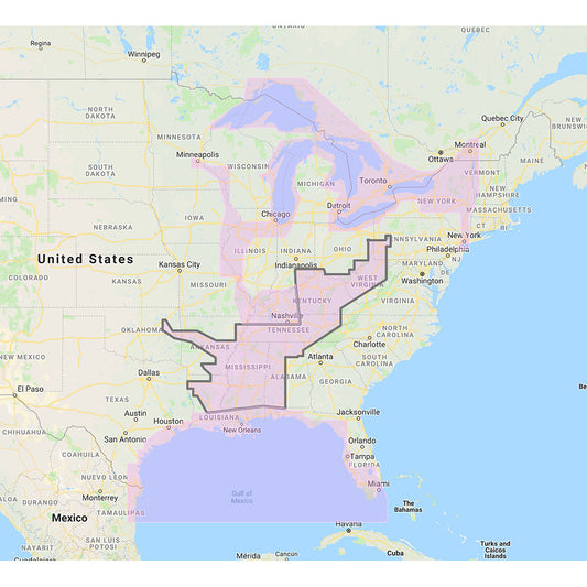 Furuno Gulf of Mexico Great Lakes  Rivers  Vector Chart  Standard Resolution Satellite Photos fPart of the Great Lakes 