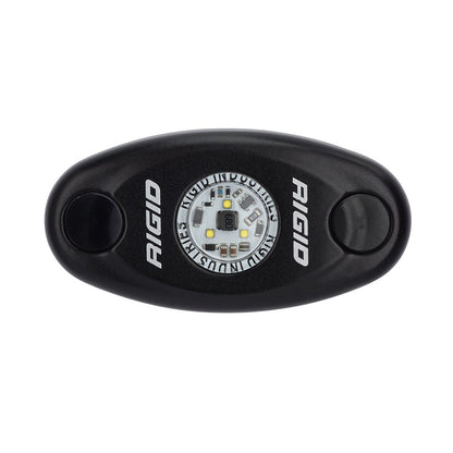 RIGID Industries ASeries Black High Power LED Light Single  Amber 480333