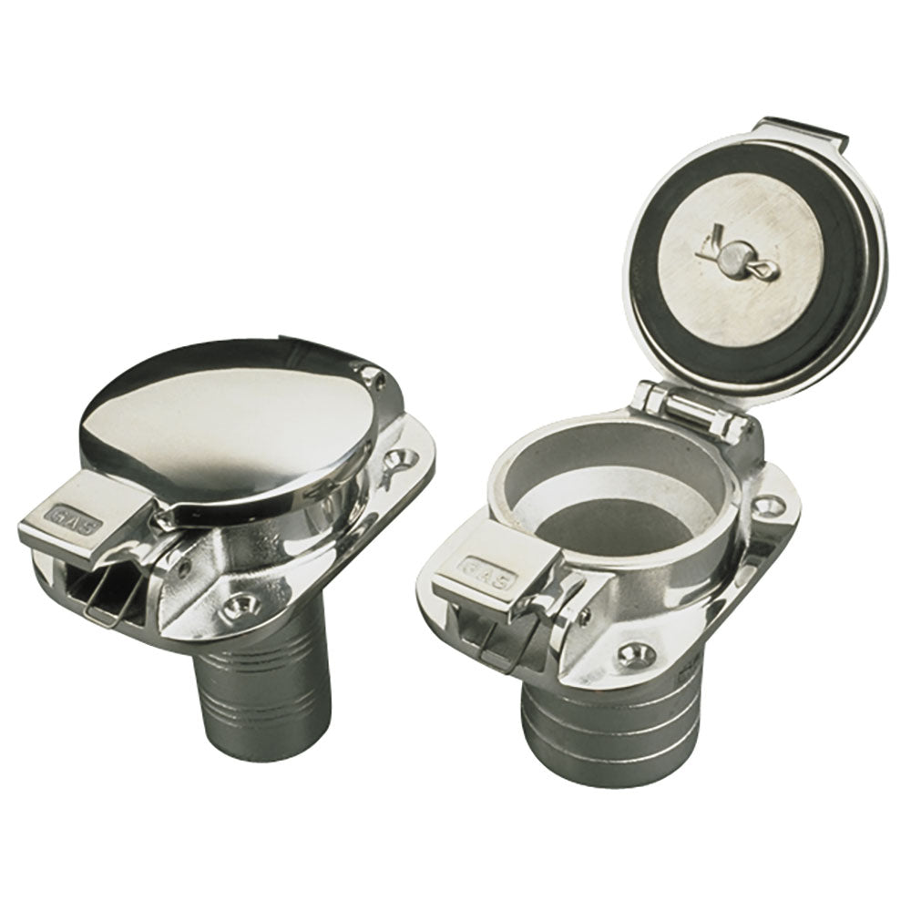SeaDog Stainless Steel Flip Top Deck Fill  Gas  112 Hose 351110