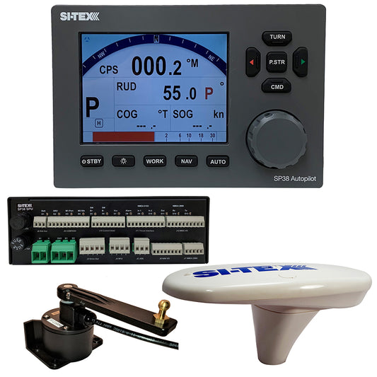 SITEX SP3818 Autopilot Core Pack Including Compact GPS Compass  RotaryFeedback No Pump SP3818