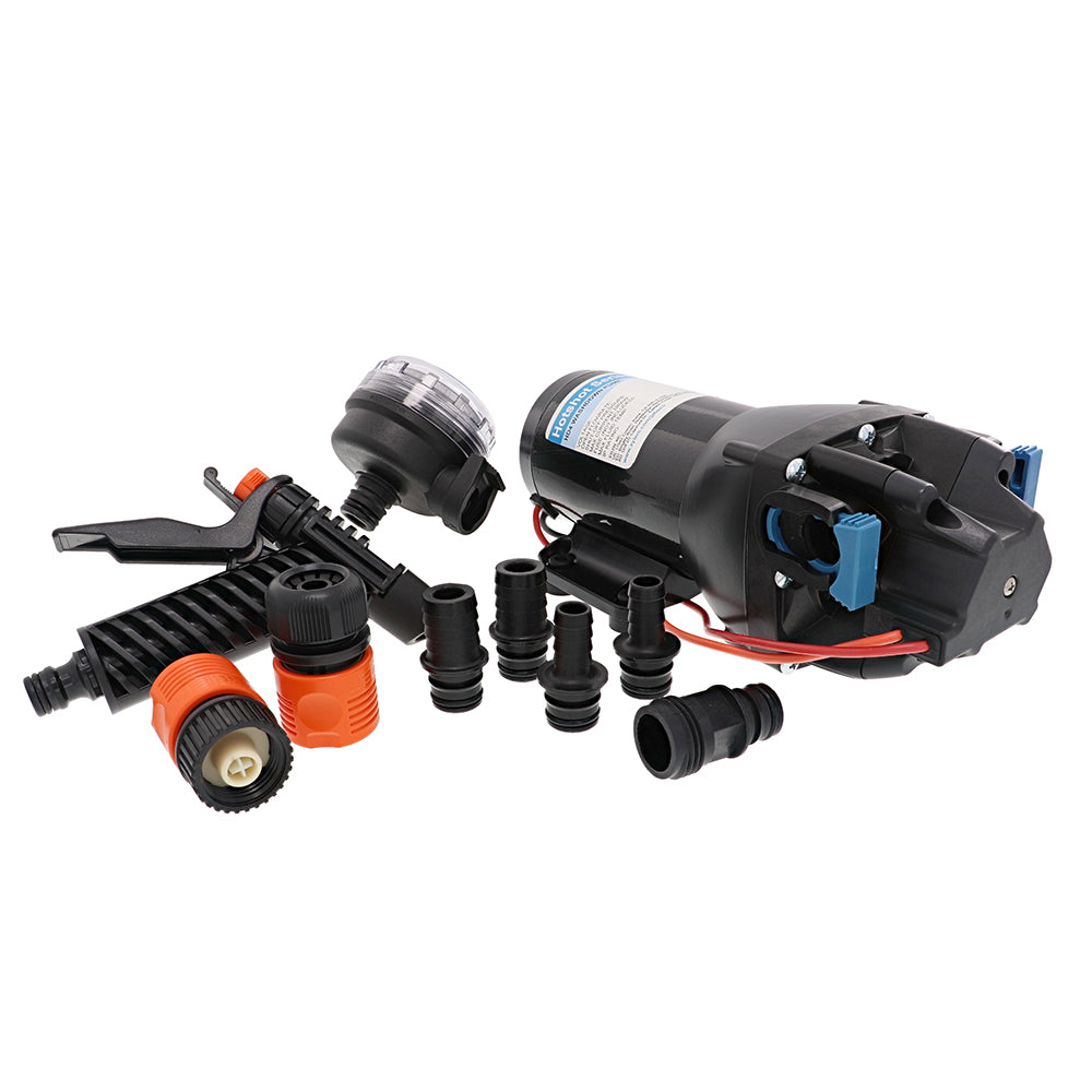 Jabsco HotShot HD4 Heavy Duty Washdown Pump  12V  4 GPM  60 PSI Q401J118N3A