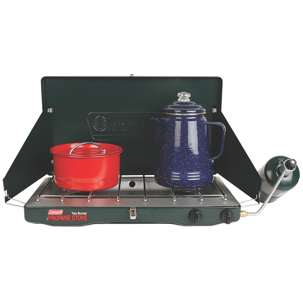 Coleman PerfectFlow 2Burner Classic Stove  Propane 2000037883