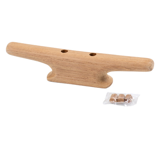 Whitecap 8 Cleat  Teak 60402