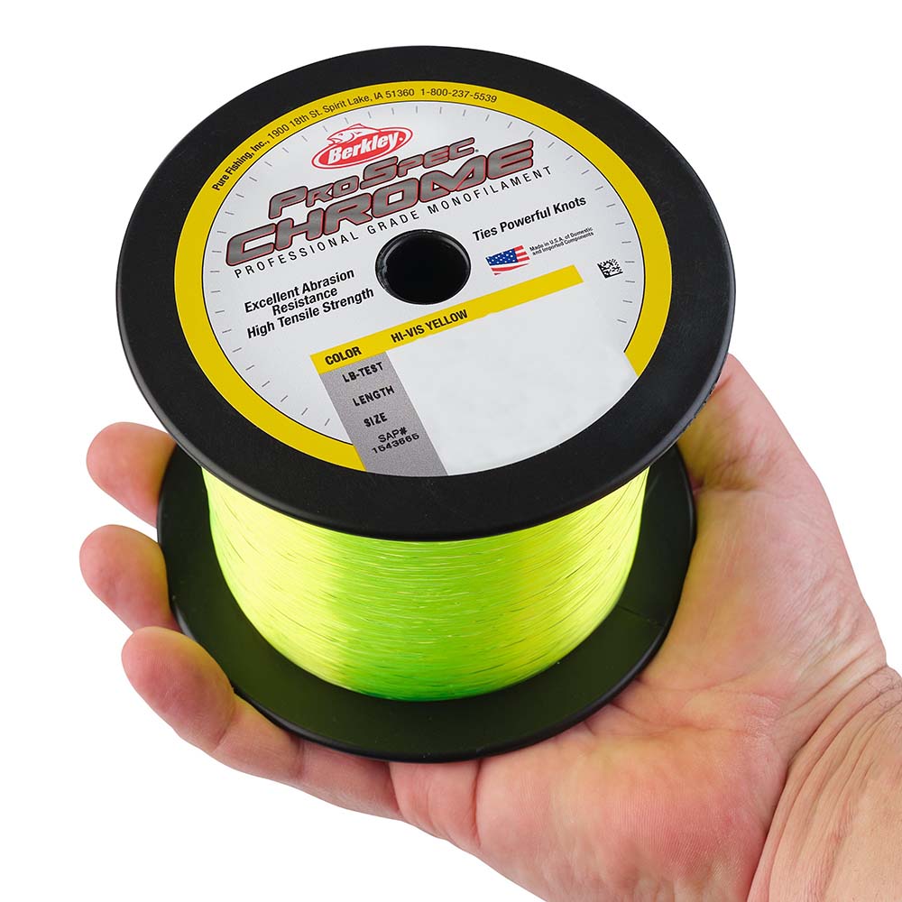 Berkley ProSpec Chrome HiVis Yellow Monofilament  50 lb  1000 yds  PSC1B50HVY 1543668