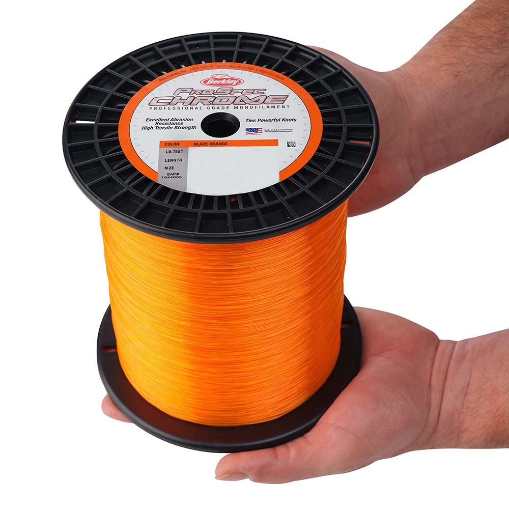 Berkley ProSpec Chrome Blaze Orange Monofilament  20 lb  3000 yds  PSC3B2080 1544002