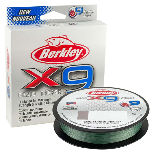 Berkley x9 Braid LowVis Green  10lb  164 yds  X9BFS1022 1486812