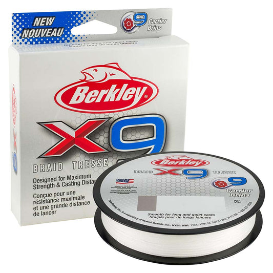 Berkley x9 Braid Crystal  15lb  328 yds  X9B33015CY 1486897