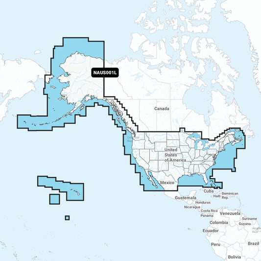 Navionics NAUS001L  US  Coastal Canada  Navionics 010C136630