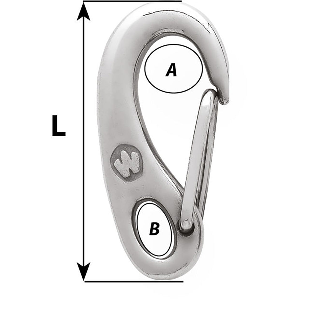 Wichard Safety Snap Hook  35mm 2479W