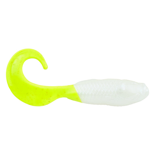 Berkley Gulp Saltwater Swimming Mullet  4  Pearl WhiteChartreuse 1519934