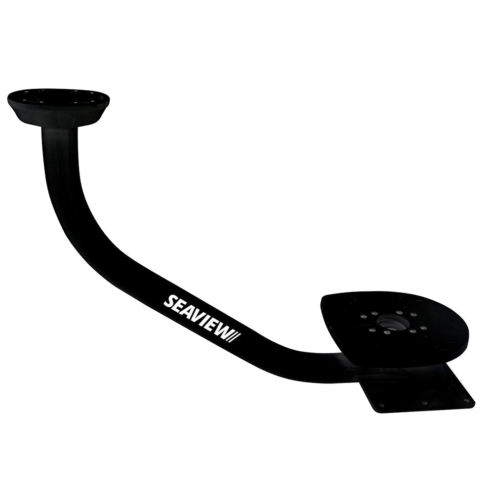 Seaview 28 PreDrilled Dual Mount fOpen Array Radars Up to 45  Black  Top Plate Required PMADM3M1BLK