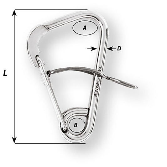 Wichard Automatic Mooring Hook  170mm Length  61116 2329W